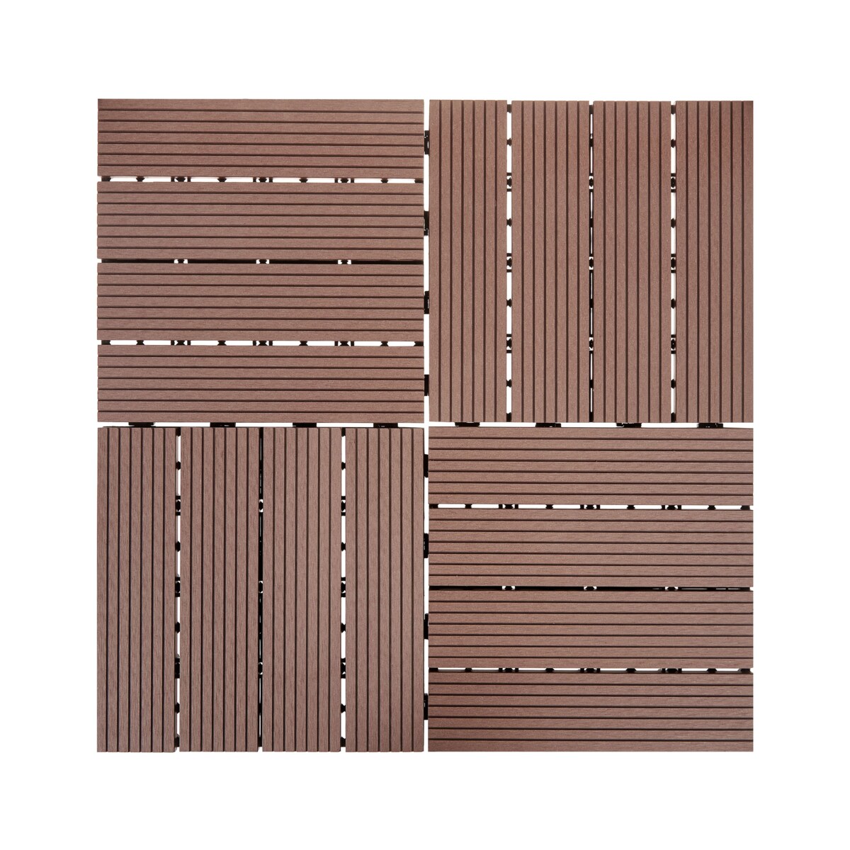 Płytki tarasowe ATELETA Kompozyt WPC Brązowy