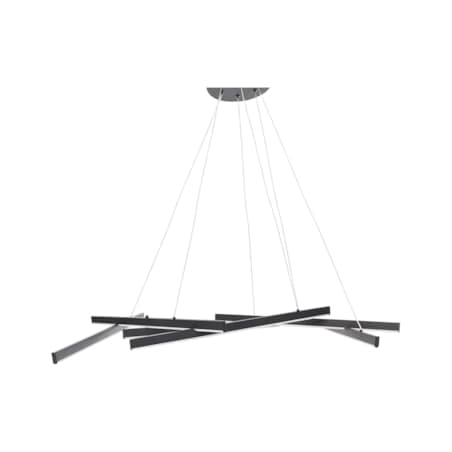 Lampa wisząca LED metalowa czarna KANDRA