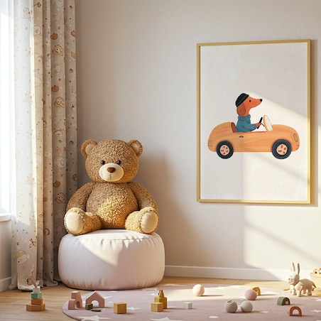 plakat jamnik kierowca 70x100