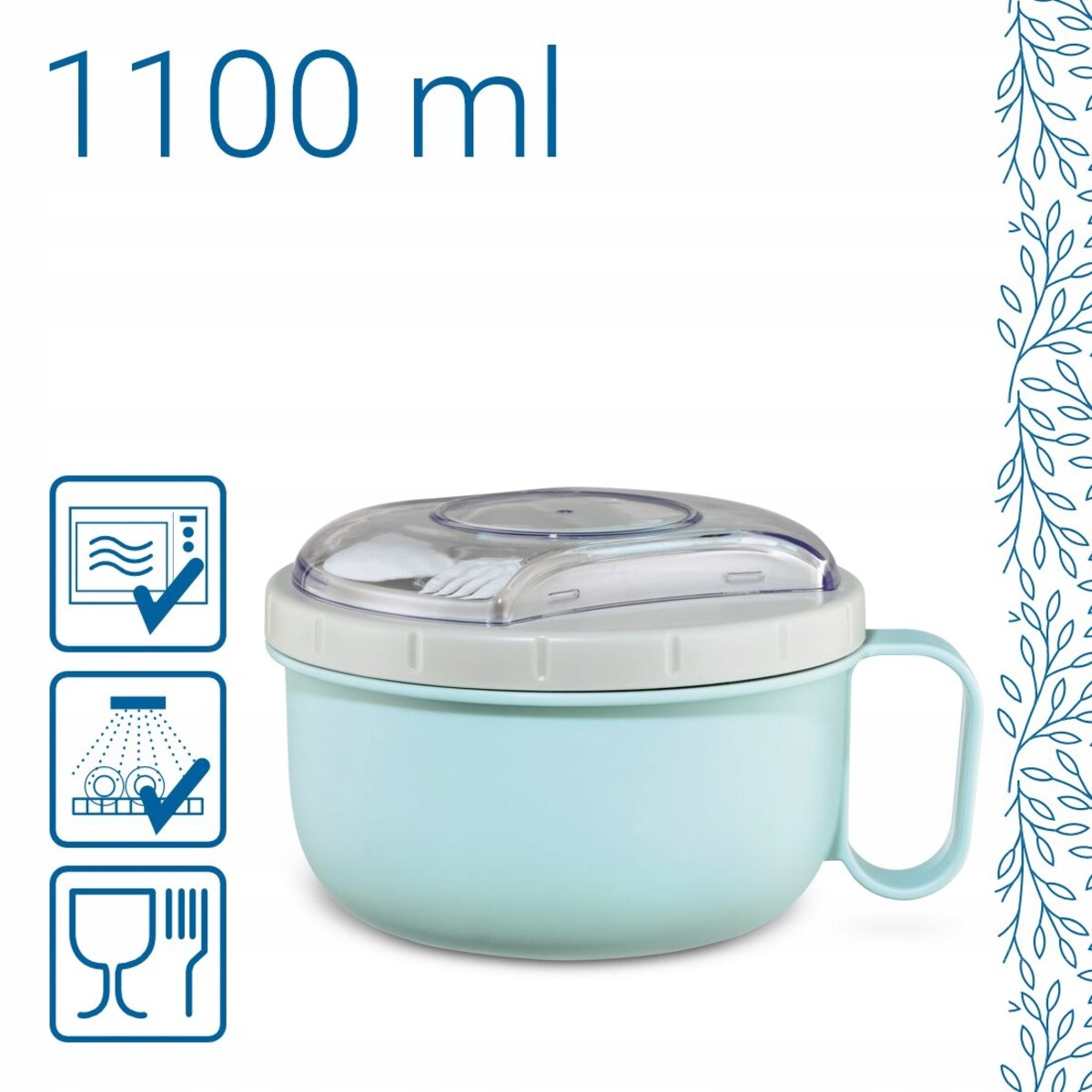 XAVAX Pojemnik na żywność lunchbox łyżka i widelec