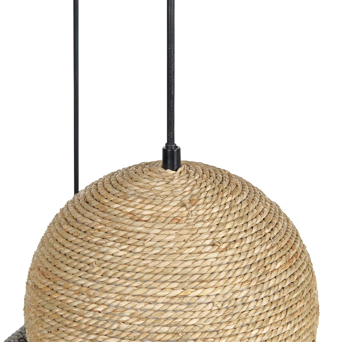 Lampa wisząca ENDRICK Plecionka Naturalny Biały Brązowy