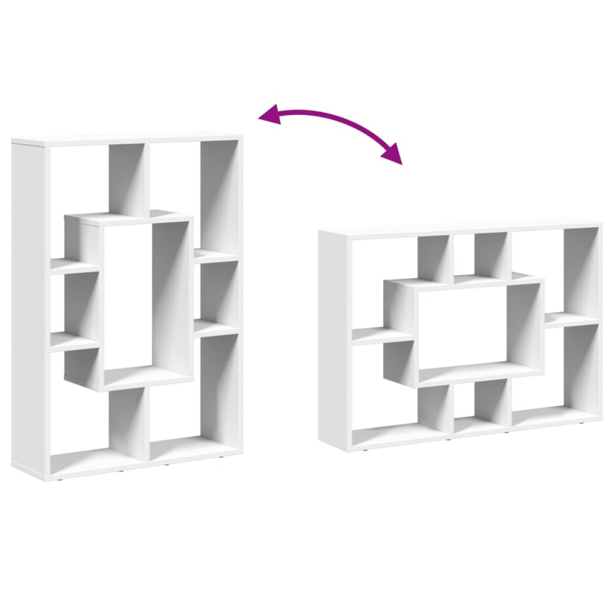 vidaXL Regał na książki biały 63x20x90 cm Drewno konstrukcyjne