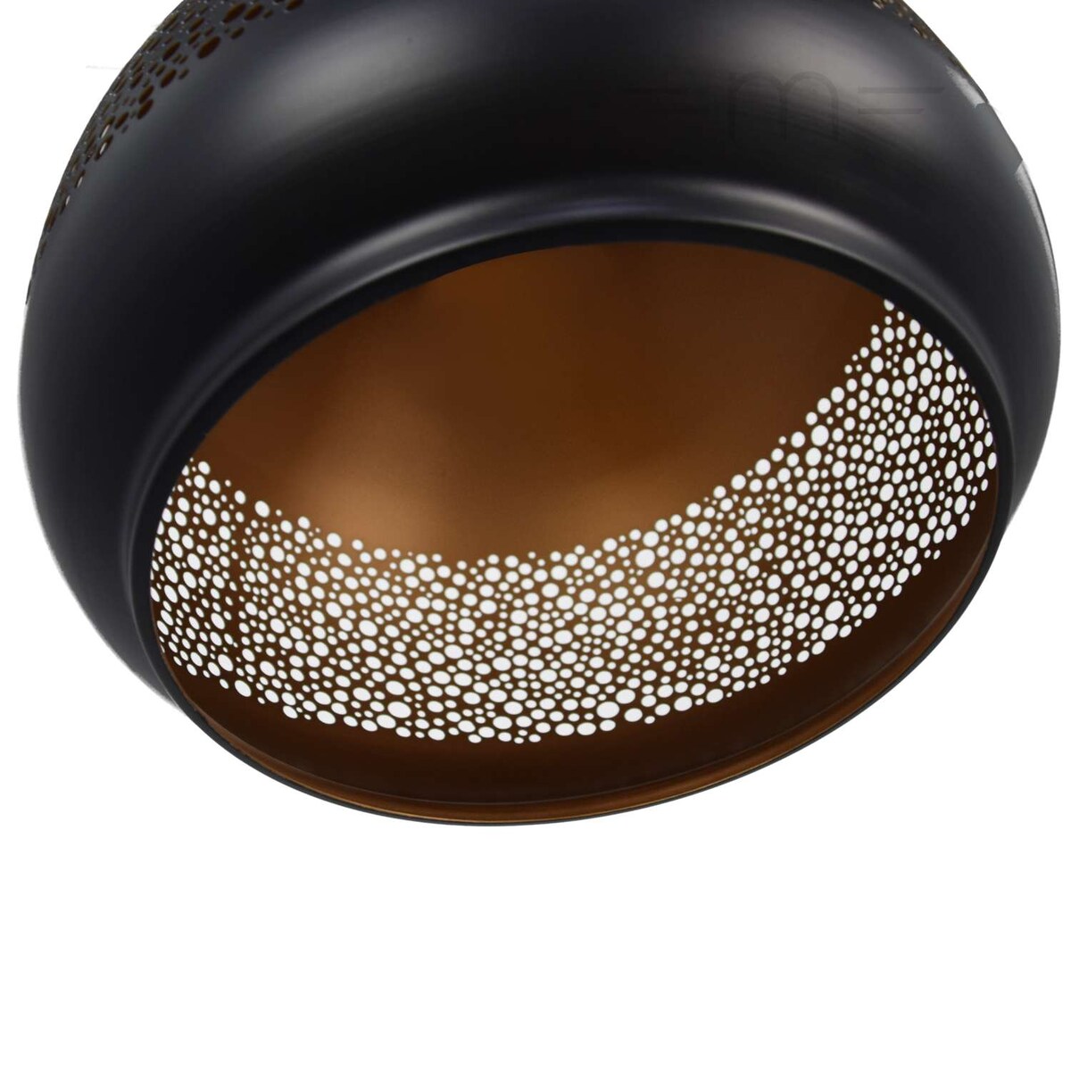 LAMPA wisząca KAIA 2278 Rabalux ażurowa OPRAWA orientalny zwis czarny złoty