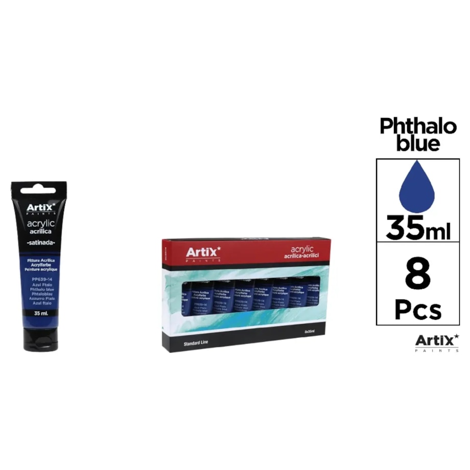 farba akrylowa phthalo blue artix pp639-14 35ml