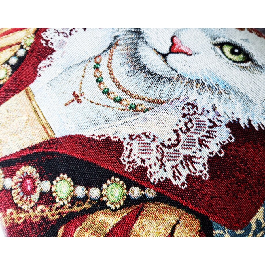 Poszewka Na Poduszkę Jasiek 45X45 Cm Żakardowa Dekoracyjna Ozobna Re Gatto