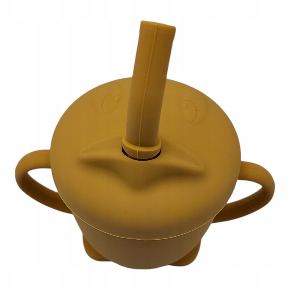 KUBEK do nauki picia silikonowy BIDON ze słomką rurka BLW SILIKON PREZENT