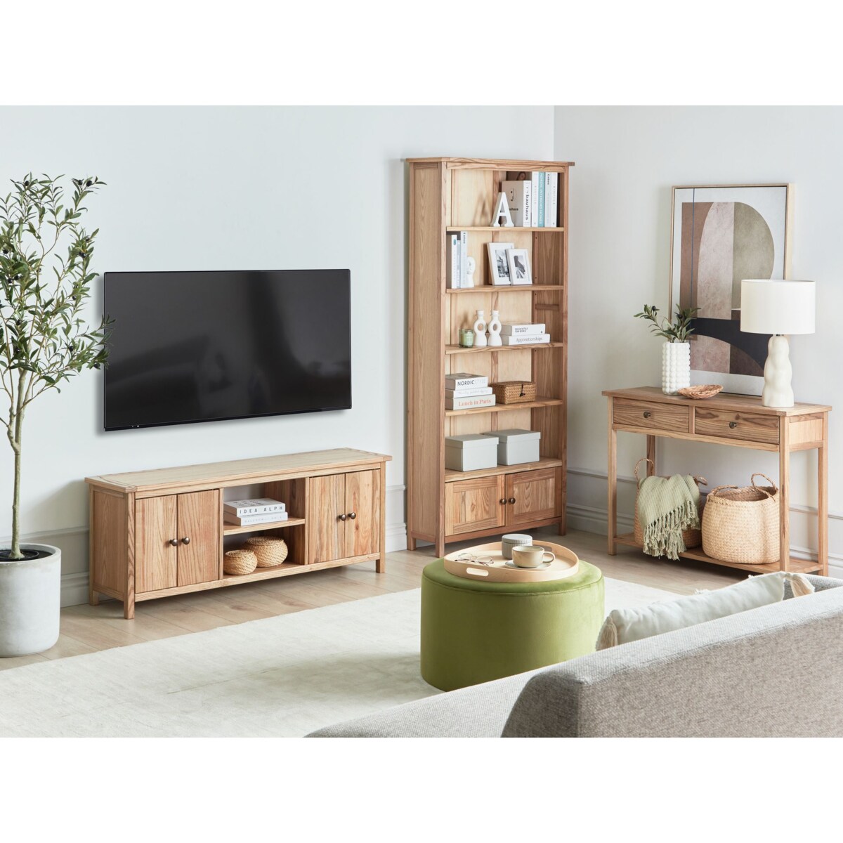 Szafka RTV Drewno Jasne drewno SALTON