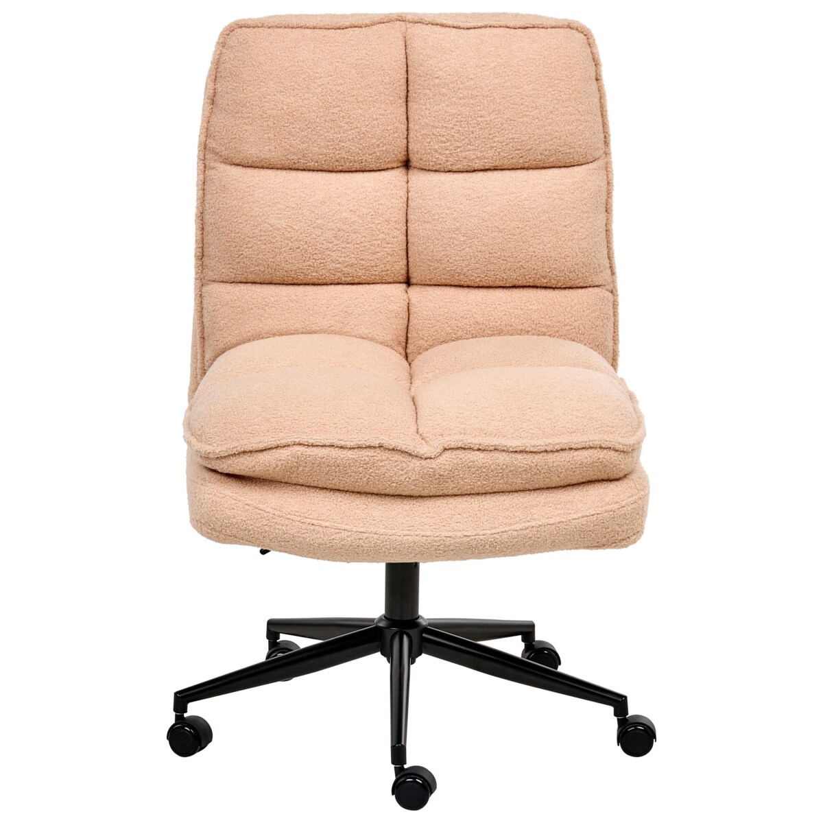 Krzesło biurowe ADDISON Boucle Brzoskwiniowy