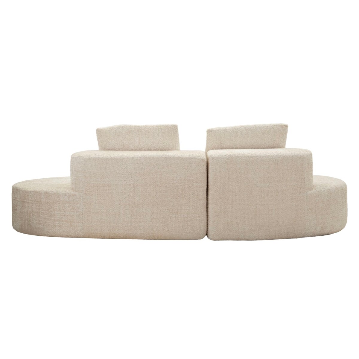 Sofa Island, kolor biały, poliester, 238 x 92 x 78 cm, do salonu, Mauro Ferretti