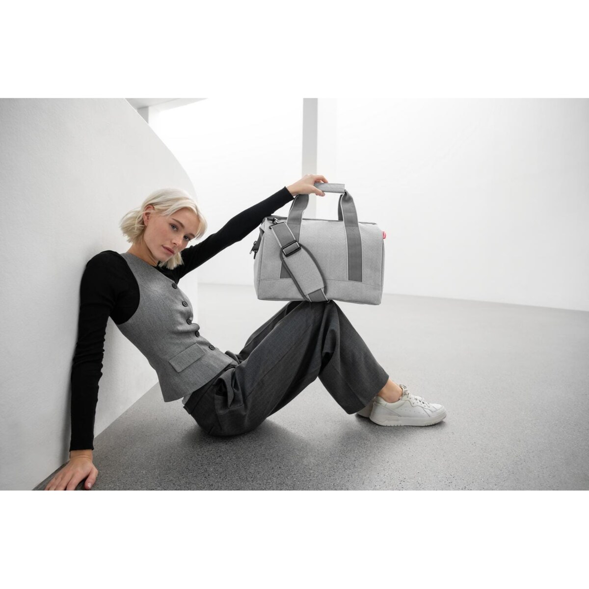 Torba ALLROUNDER M, herringbone grey