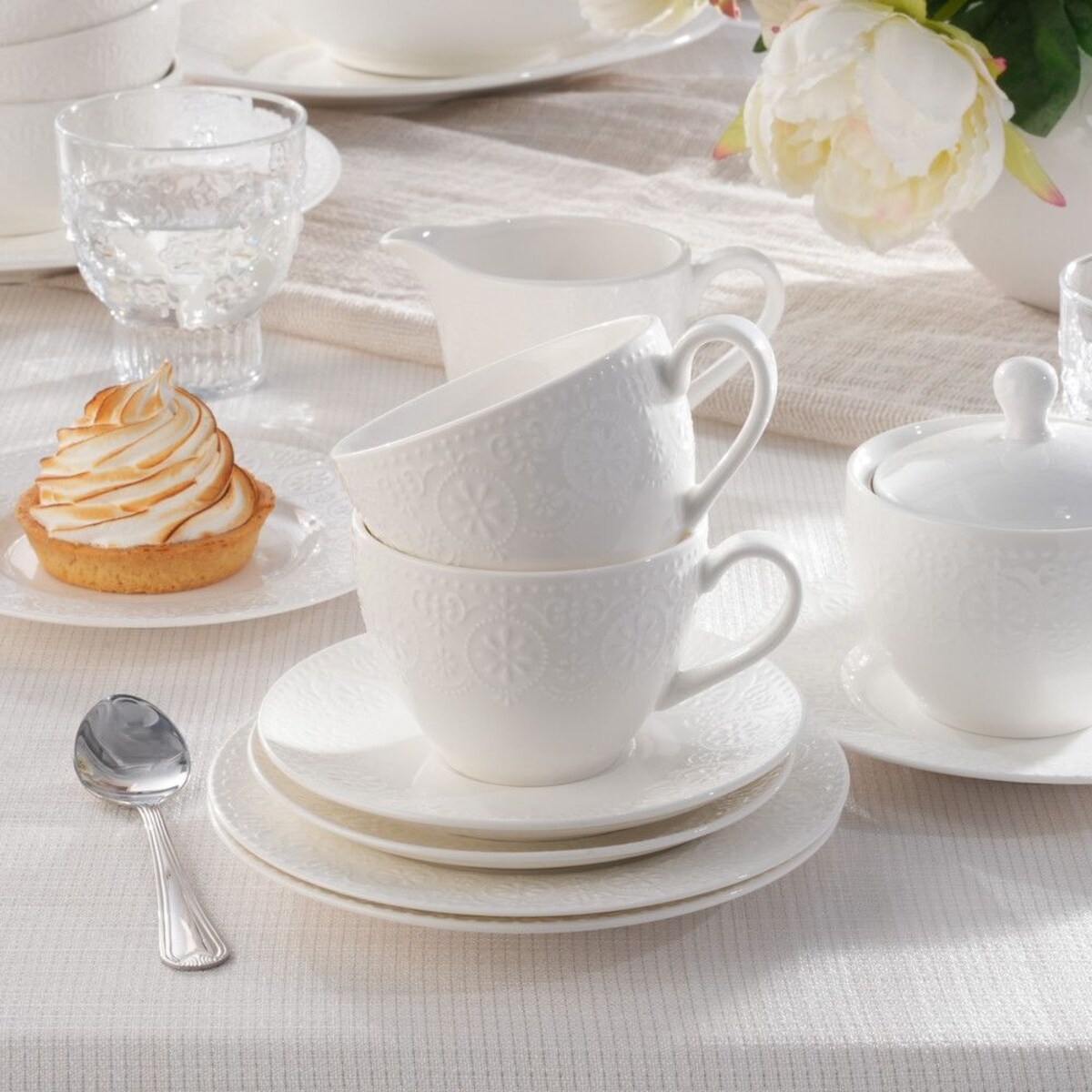 VILLA ITALIA Filiżanka do herbaty 320 ml porcelanowa FLORENTINA