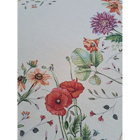 Obrus Na Stół 100X100 Cm Ozdobny Dekoracyjny Fiori Natural