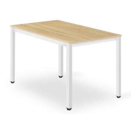 Zestaw Stół Do Jadalni Kuchni Salonu Biura Prostokątny Tessa 120X60 Dąb + 4 Krzesła Osaka Szare