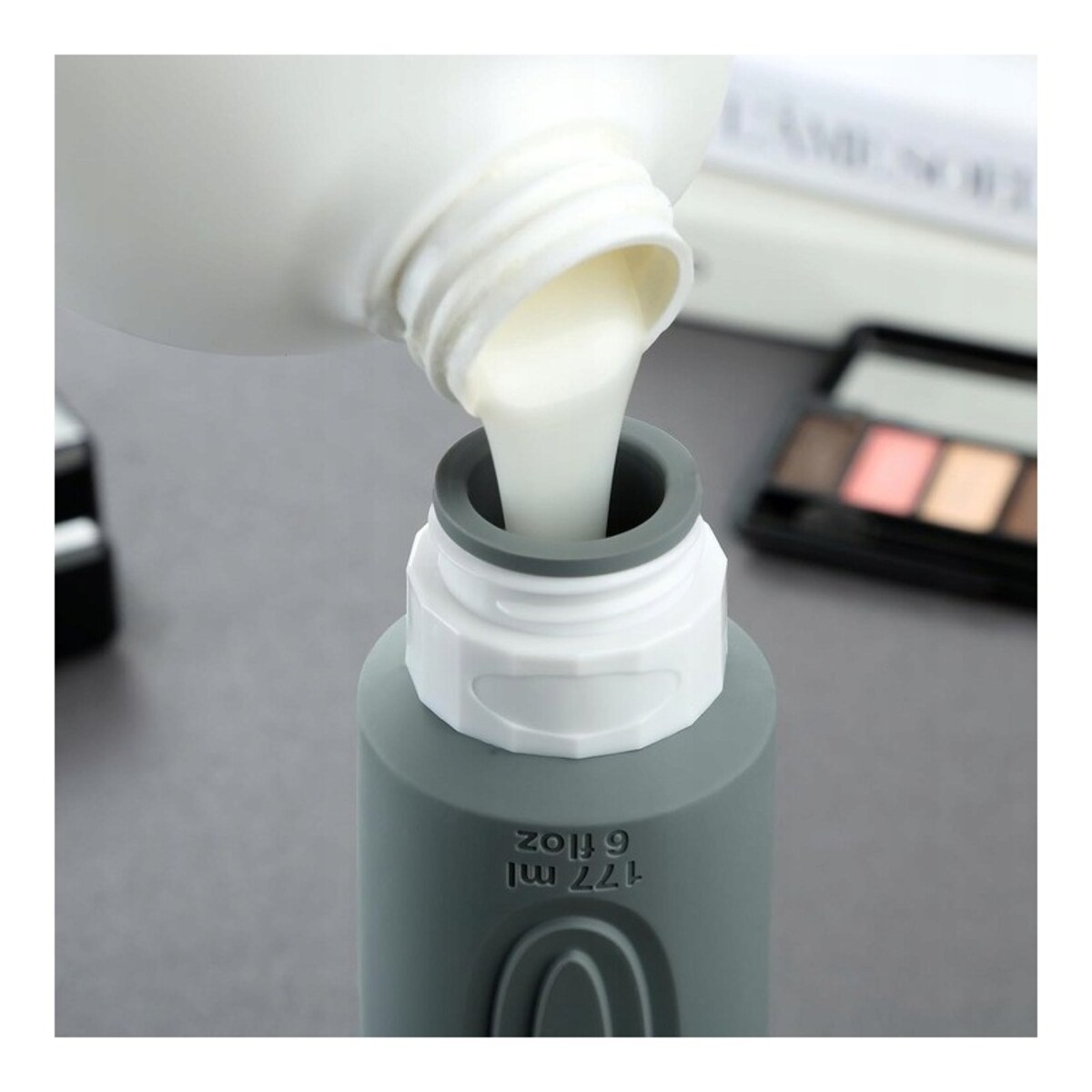 Zestaw silikonowych pojemniczków, buteleczek podróżnych 4w1 90ml KS138