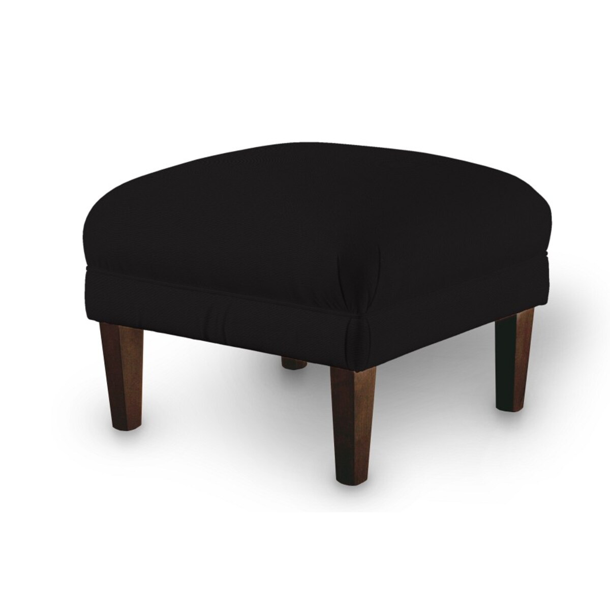 Podnóżek do fotela, Black (czarny), 56 x 56 x 40 cm, Cotton Panama
