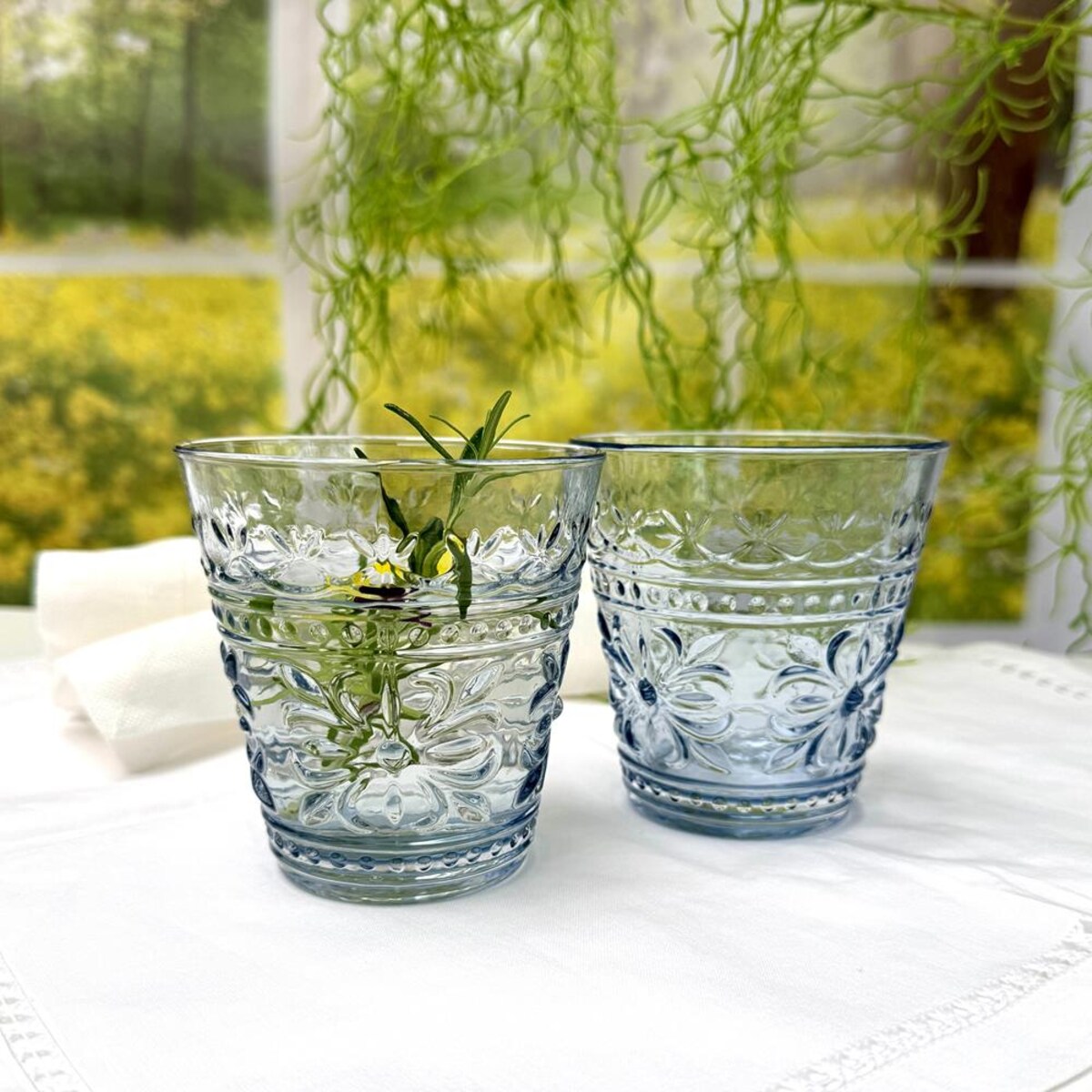 VILLA ITALIA Szklanka niebieska 250 ml FOLLY