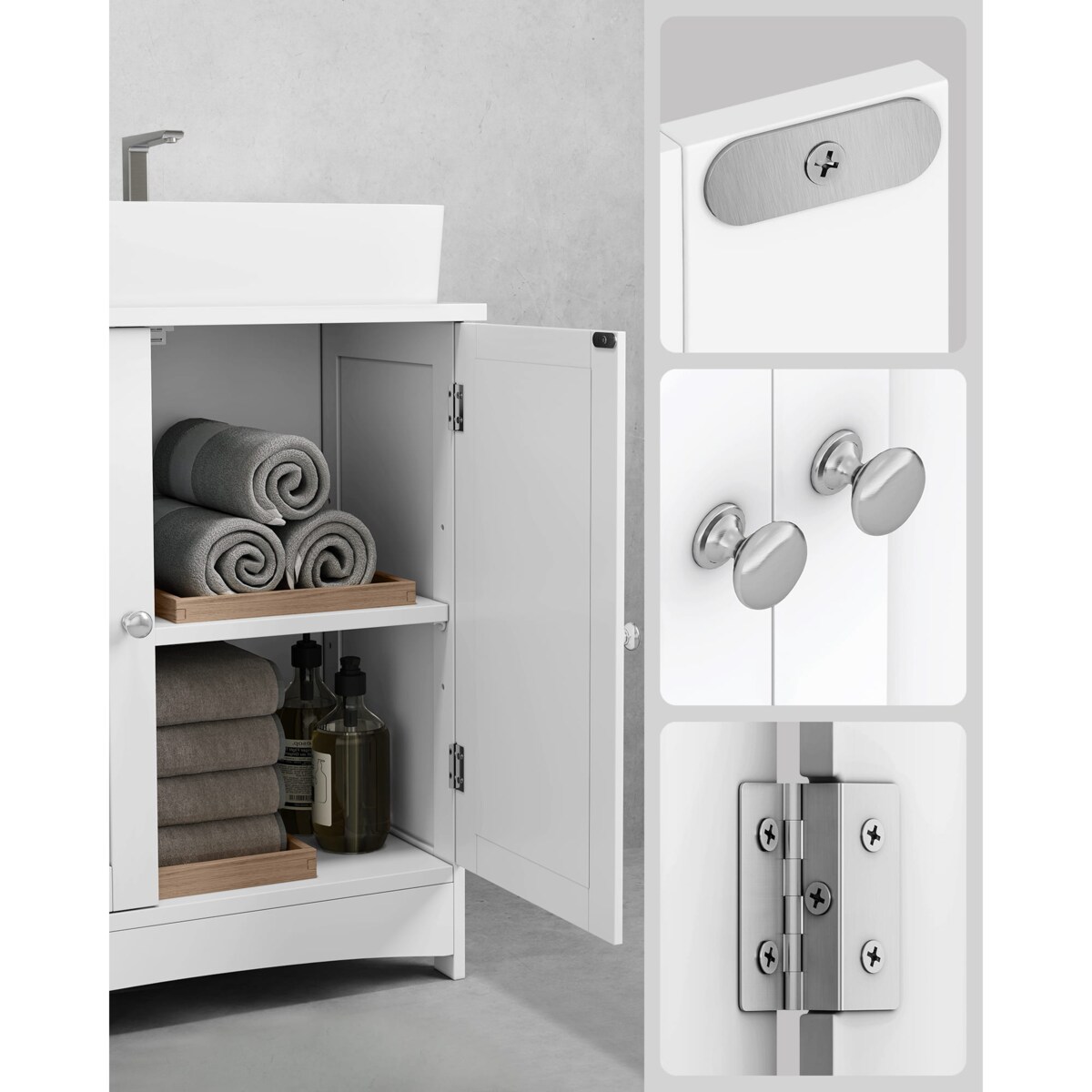 Szafka Łazienkowa 60X30X60 Cm Biały