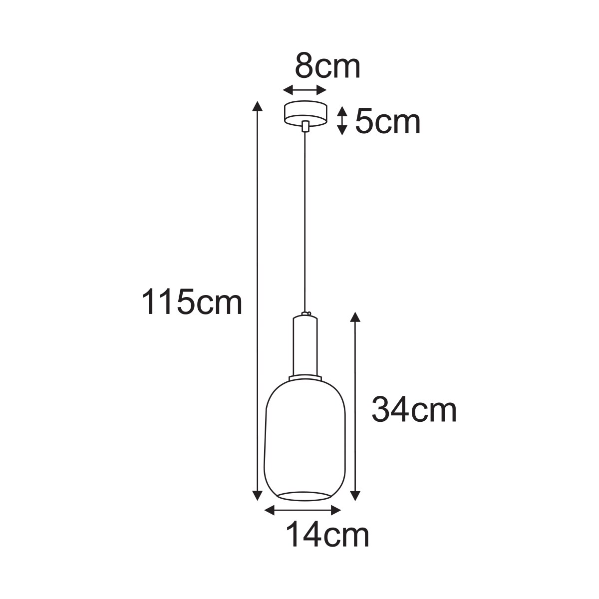 Lampa wisząca K-5885 z serii HIRO