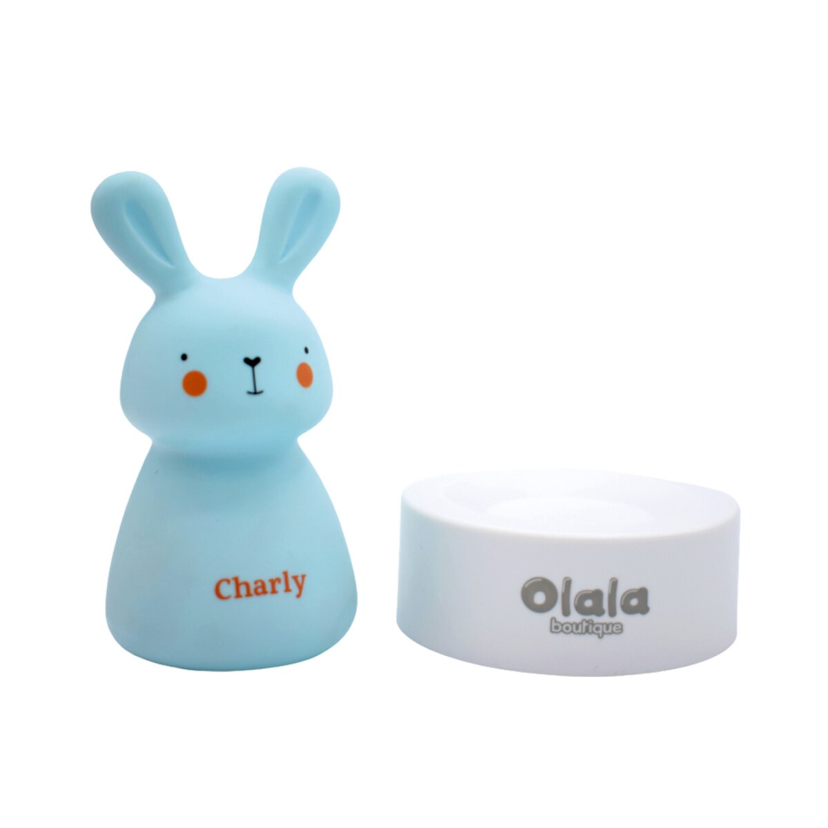 Lampka nocna LED - OLALA - Króliczek Charly - niebieski