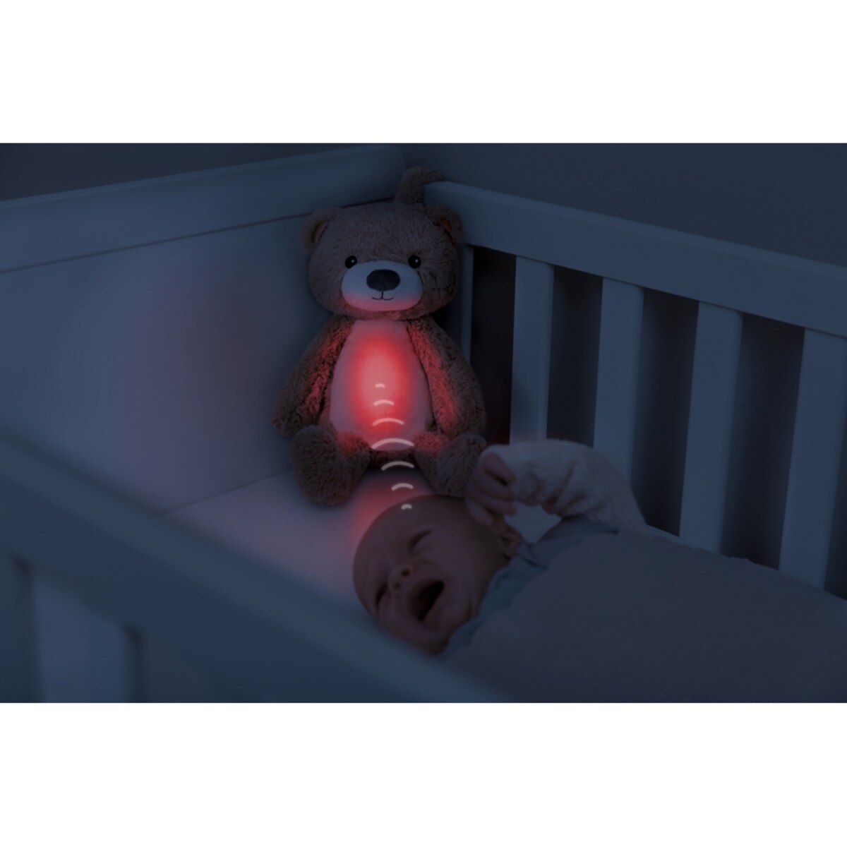 Zazu BRODY Trener Snu i Szumiąca Przytulanka Miś Taupe