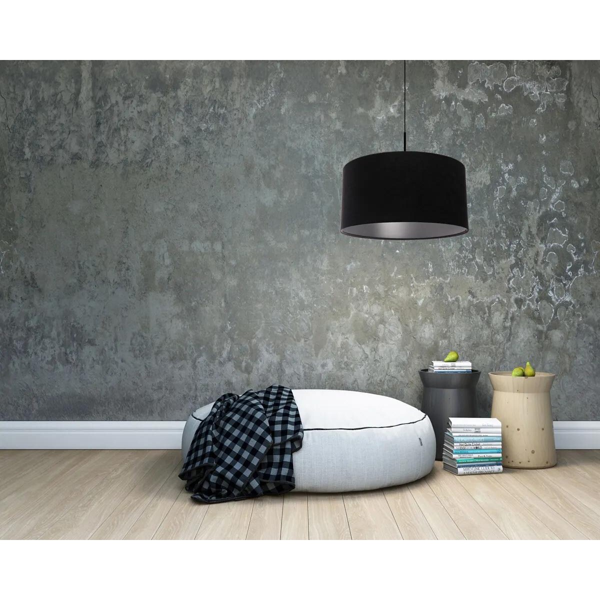 Lampa wisząca HOME 40 czarna/srebrna