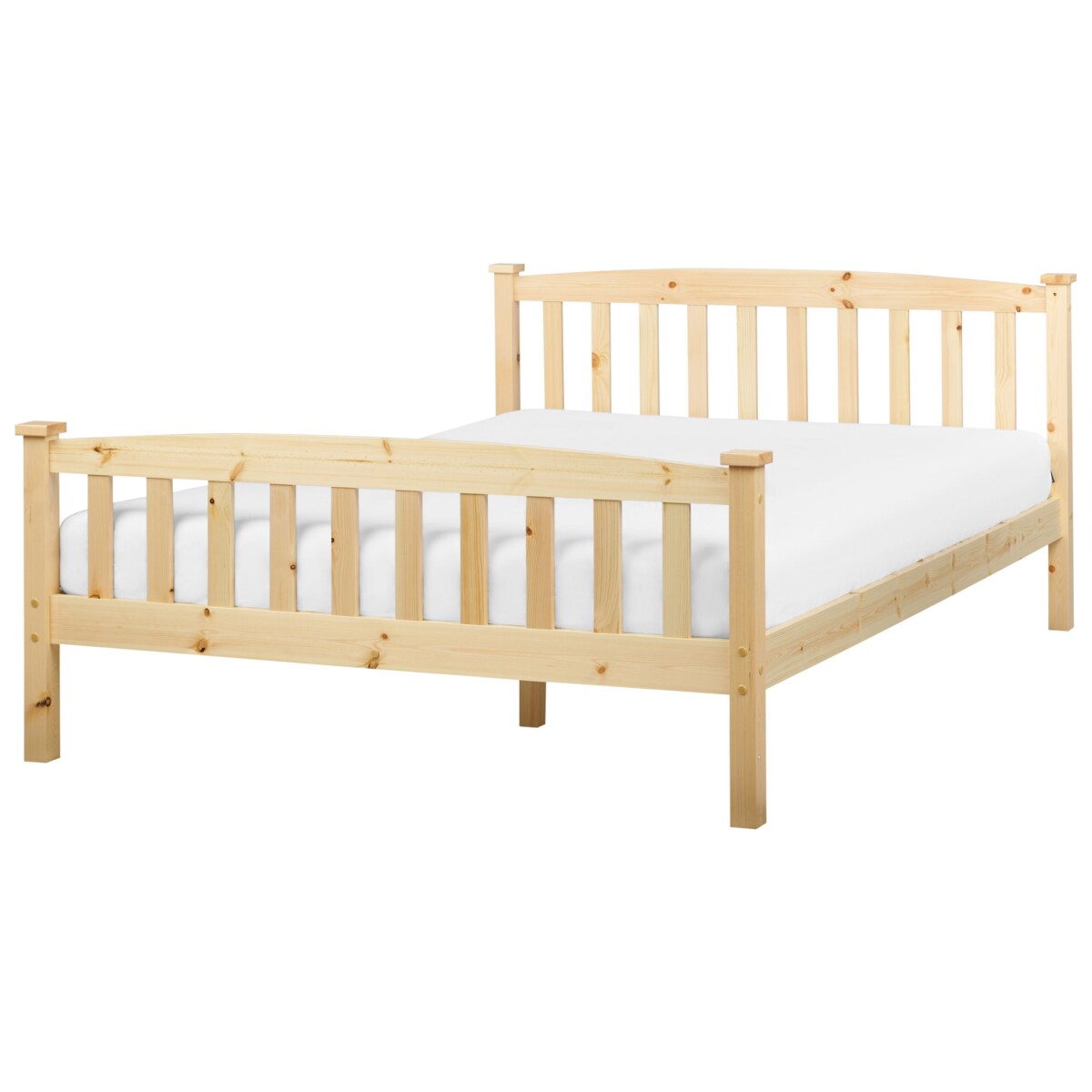 Łóżko drewniane 140 x 200 cm jasne GIVERNY