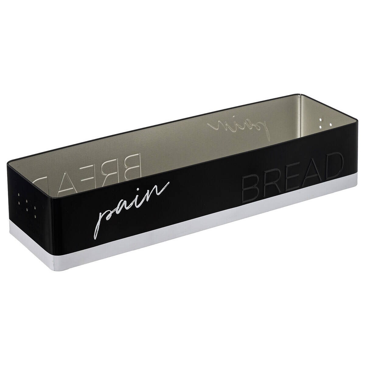 Pojemnik na bagietki, metalowy, 40, 4 x 12,2 x 9 cm