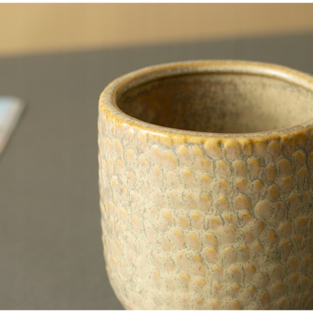 OSŁONKA na doniczkę STIM ceramika brązowa śr. 11cm