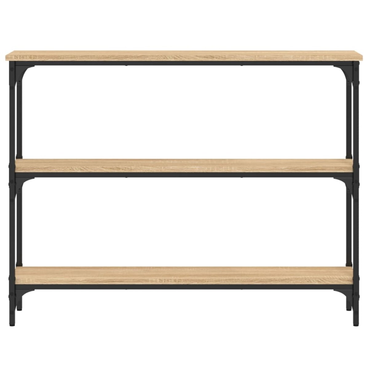 vidaXL Stolik konsolowy, dąb sonoma, 100x22,5x75 cm