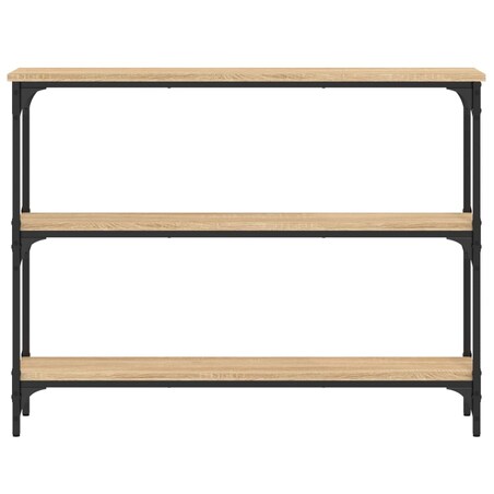 vidaXL Stolik konsolowy, dąb sonoma, 100x22,5x75 cm