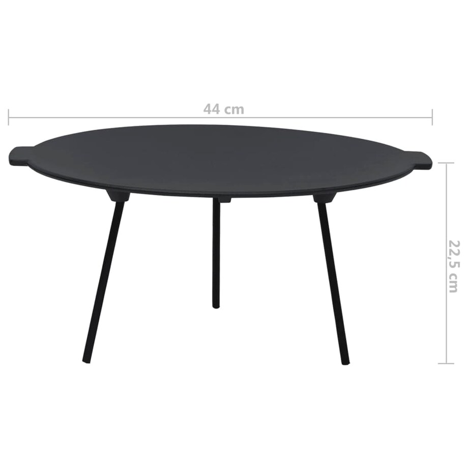 vidaXL Płyta grillowa Ø44 cm, żeliwo