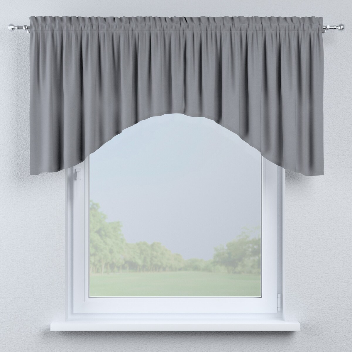 Lambrekin łuk 150x75 slade Grey (szary)