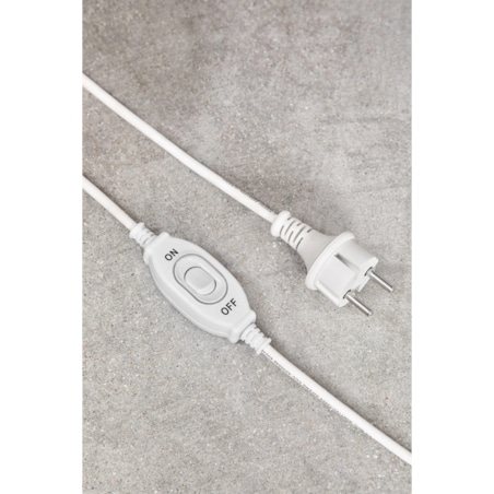 Lampa podłogowa srebrna z marmurem Delola