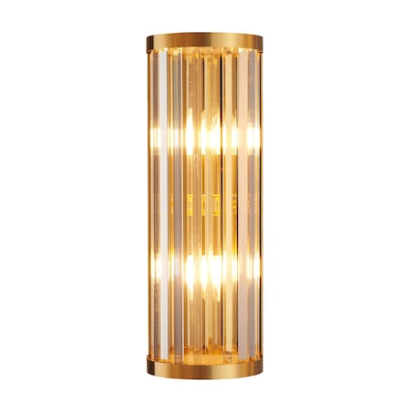 Lampa ścienna EXELLENT kryształowa złota 45 cm