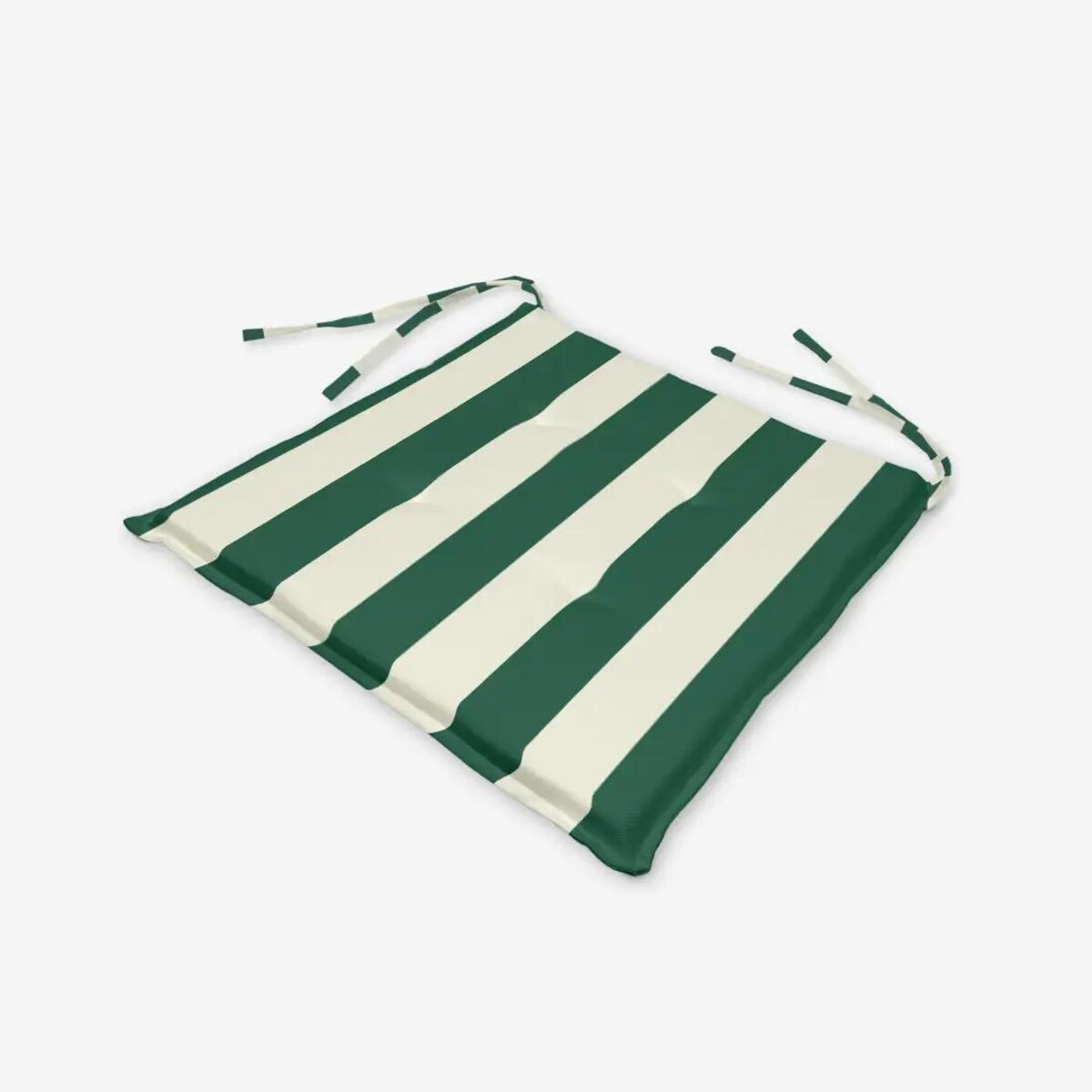 Poduszka świąteczna na krzesło - klasyczne zielone pasy