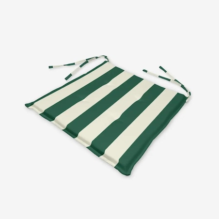 Poduszka świąteczna na krzesło - klasyczne zielone pasy