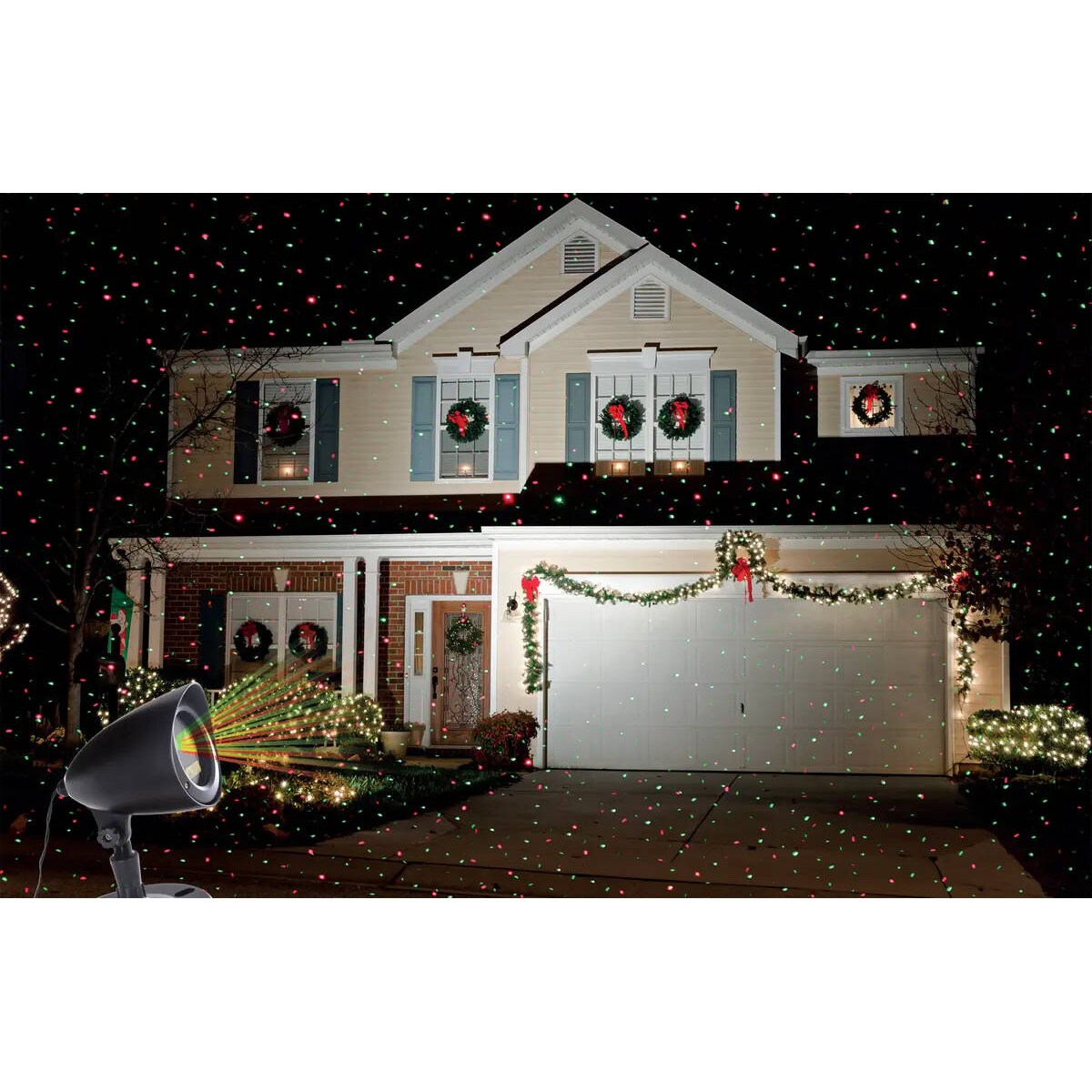 Projektor świąteczny na budynek, 400m²