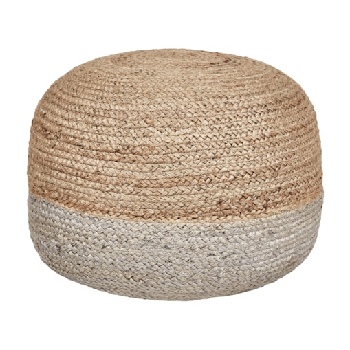 Puf DUKI Juta Beżowoszary