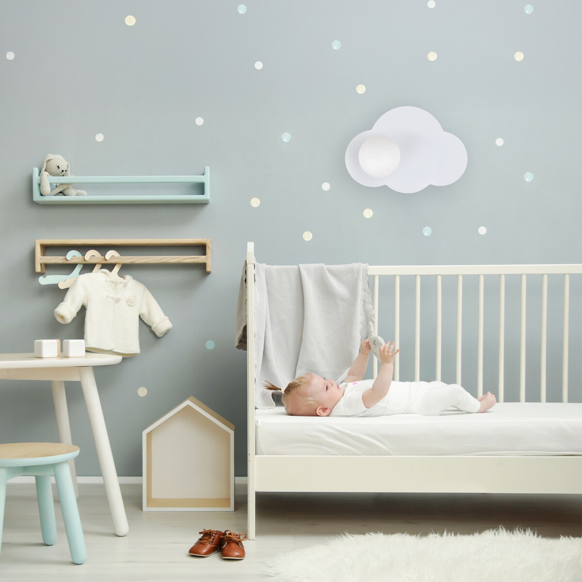 Lampa sufitowo-ścienna TK Lighting CLOUD NEW WHITE 11267 biała G9 nowoczesna loftowa