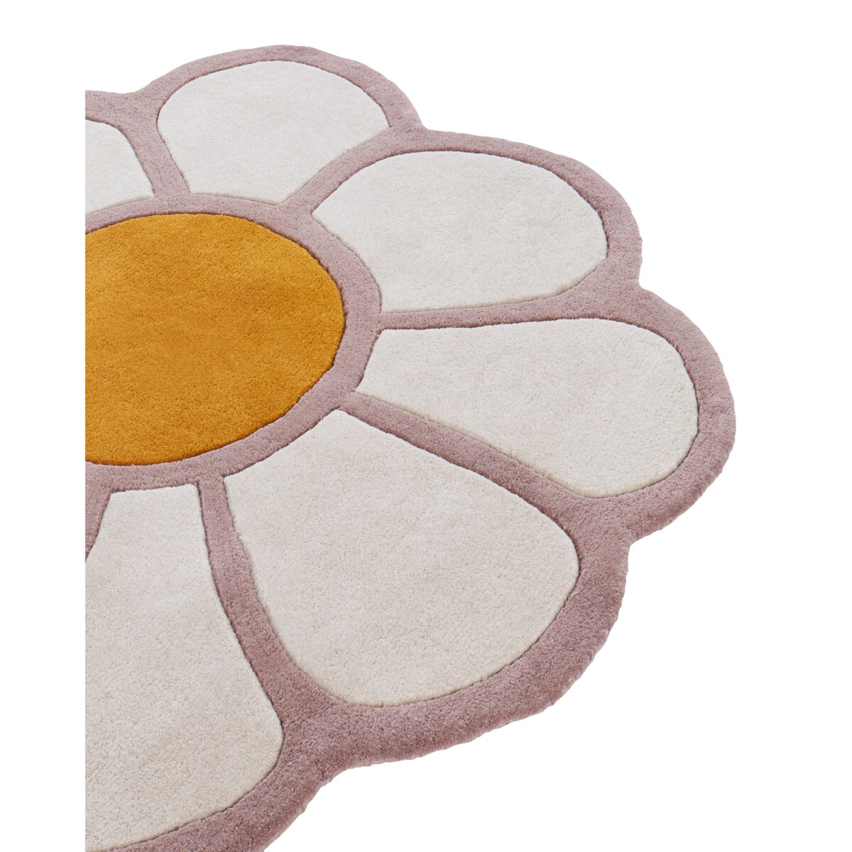 Dywan dziecięcy wełniany kwiat 120 cm wielokolorowy THUMBELINA