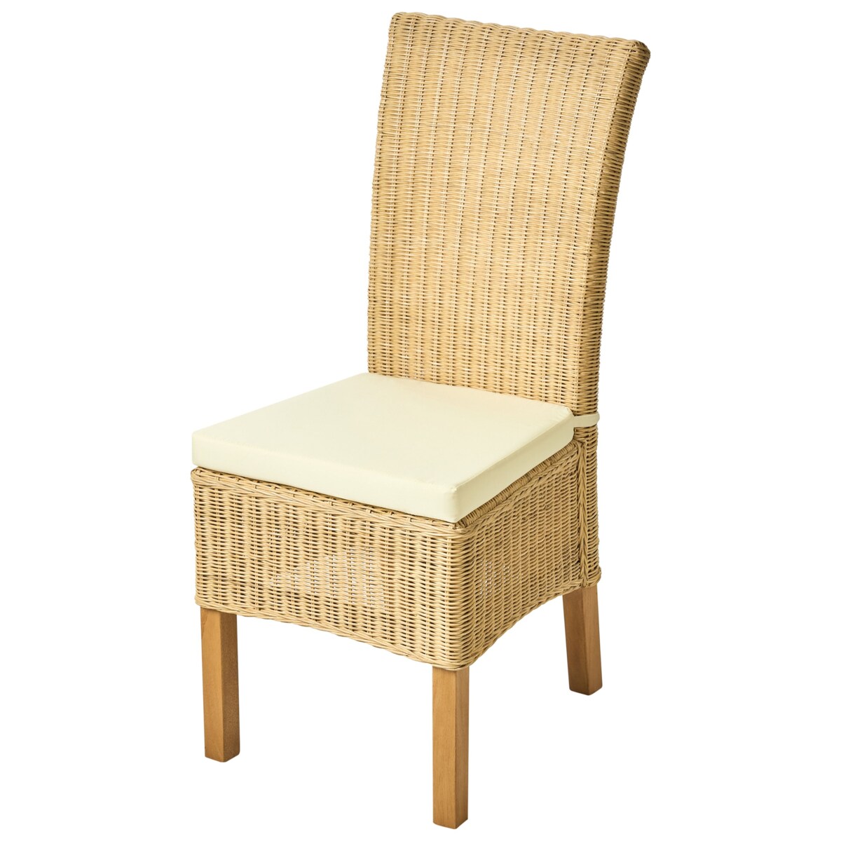 Zestaw 2 krzeseł do jadalni ANDES Rattan Naturalny