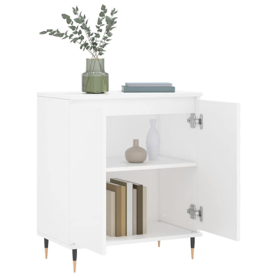 vidaXL Komoda, biała, 60x35x70 cm, materiał drewnopochodny