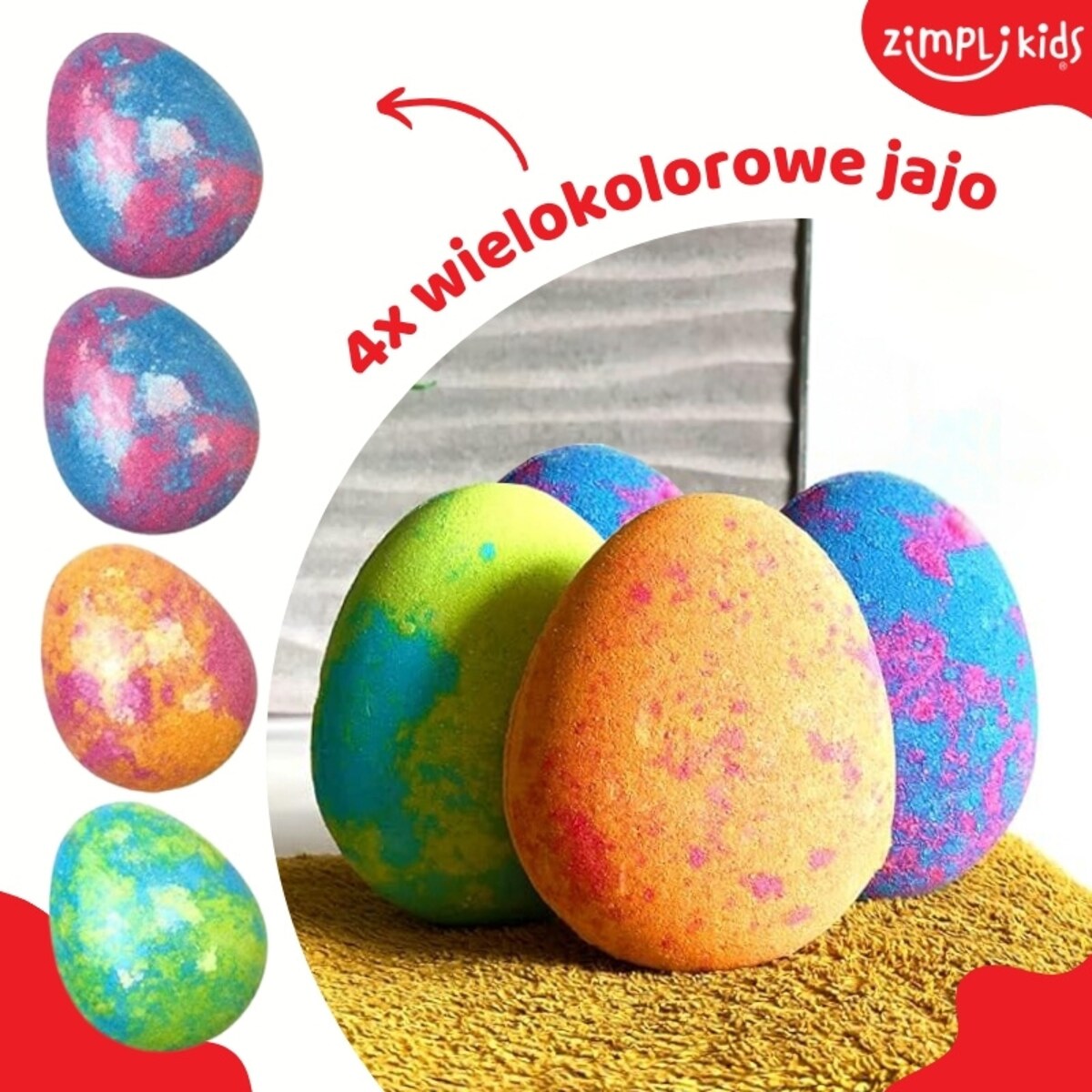 Musujące bomby do zabawy do kąpieli zmieniające kolor wody Baff Bombz 20 szt. 3+ Zimpli Kids