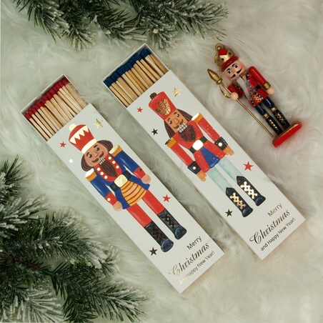 Zapałki extra długie Dziadek do orzechów niebieski