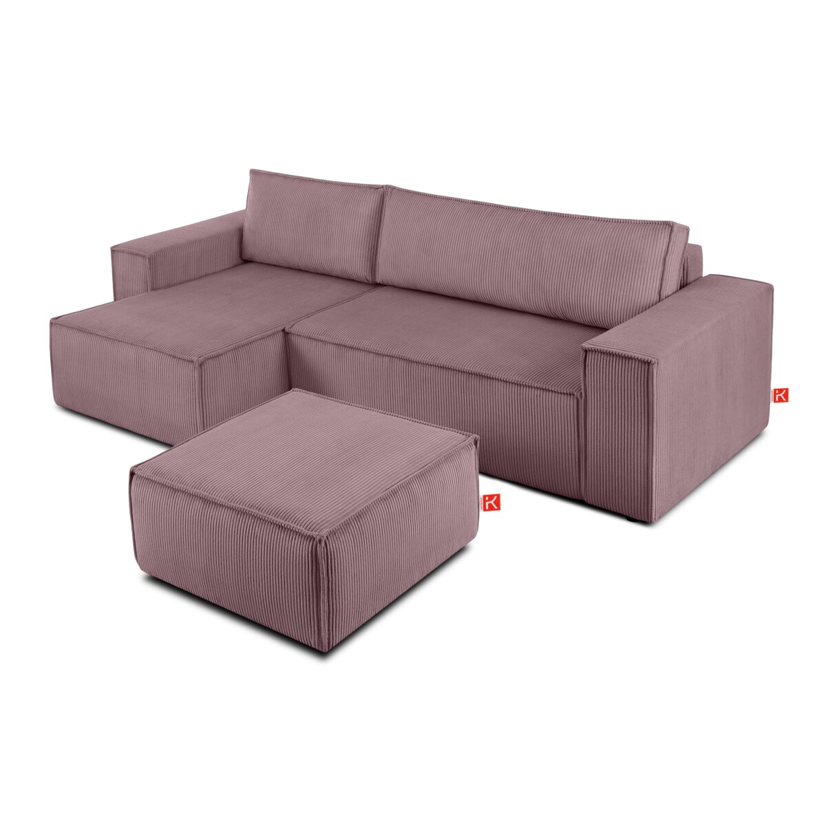 KONSIMO NAPI Puf, kolor fioletowy