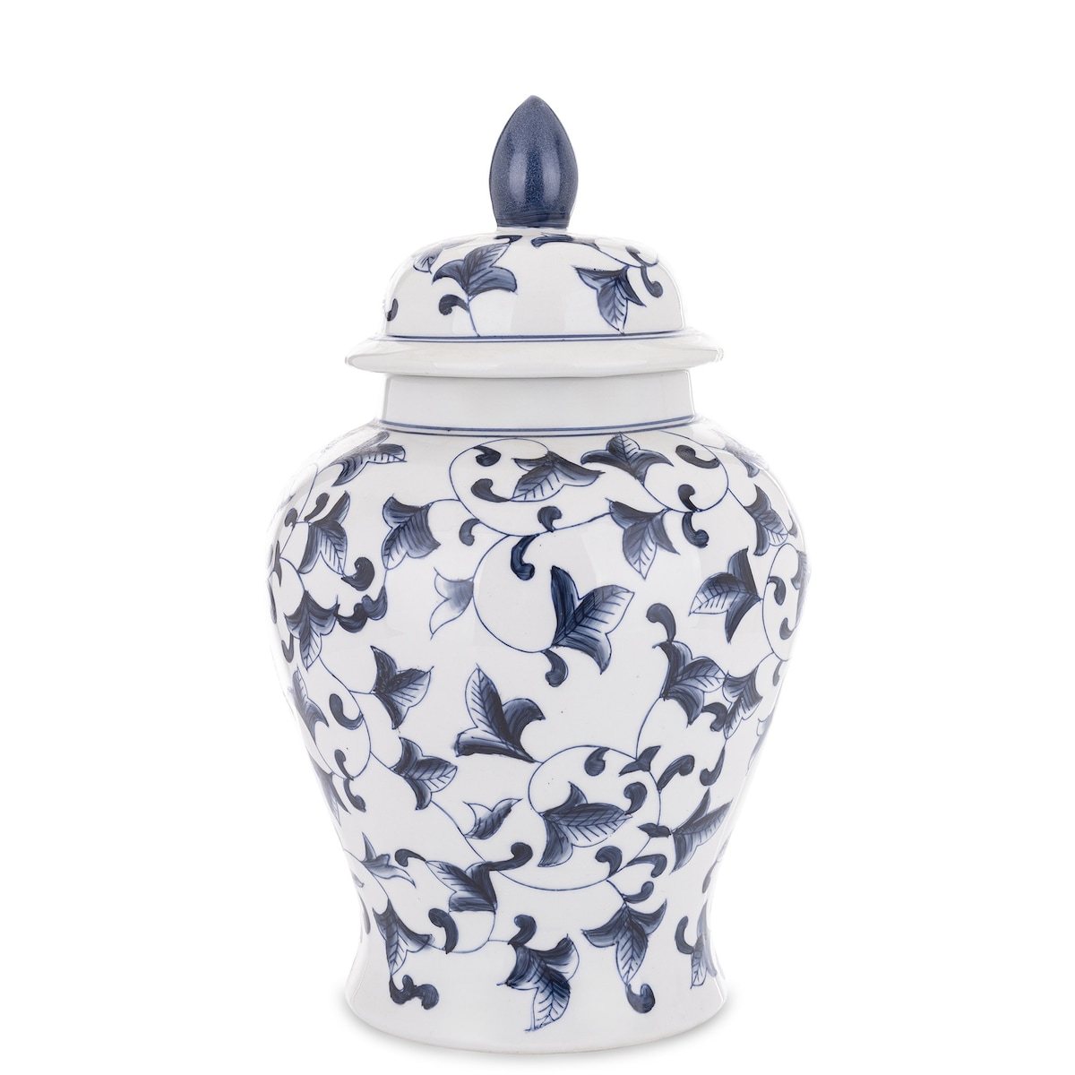 Amfora pojemnik porcelanowy Navy Flowers 36 cm