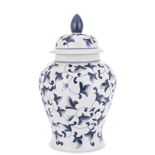 Amfora pojemnik porcelanowy Navy Flowers 36 cm