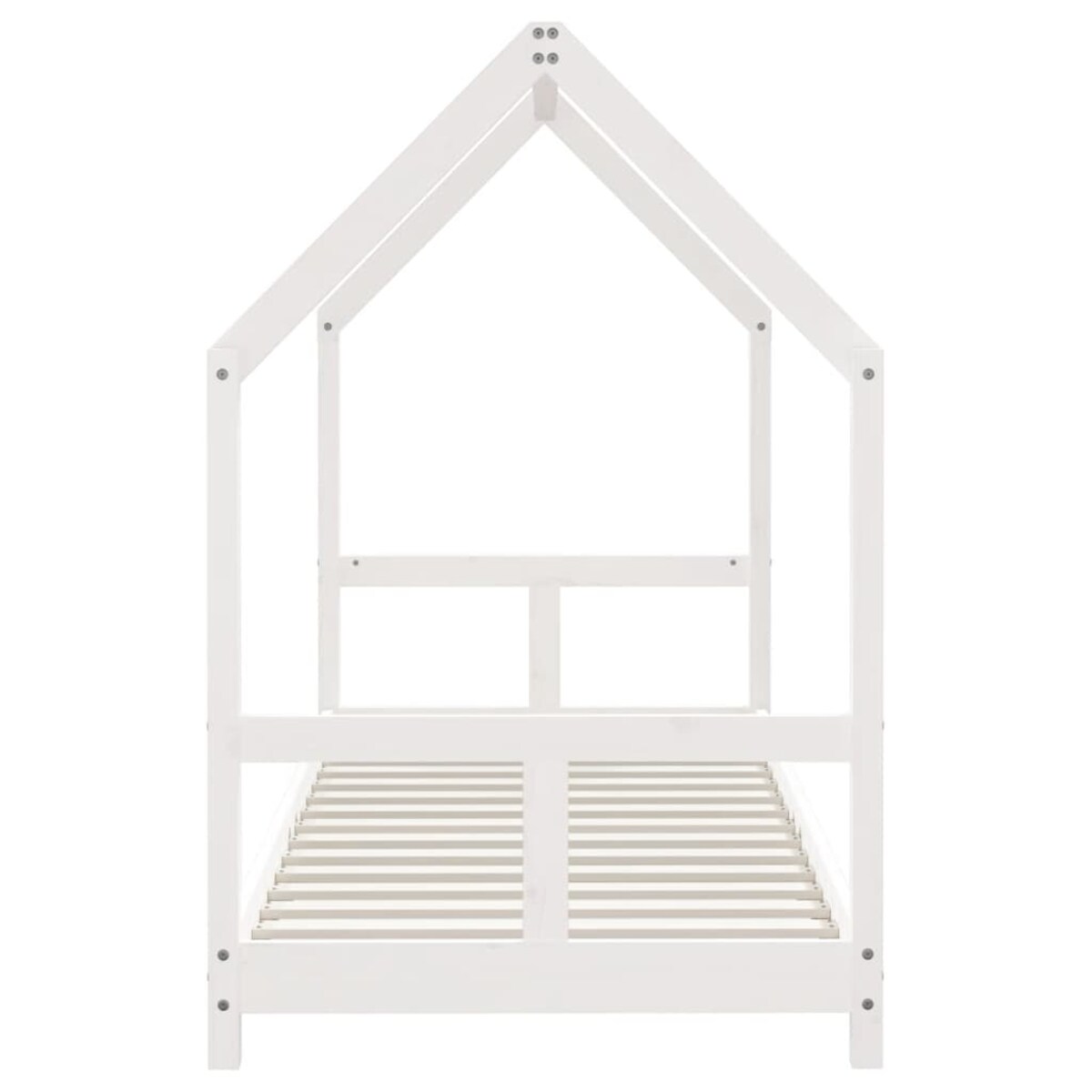 vidaXL Rama łóżka dla dzieci, biała, 80x200 cm, drewno sosnowe