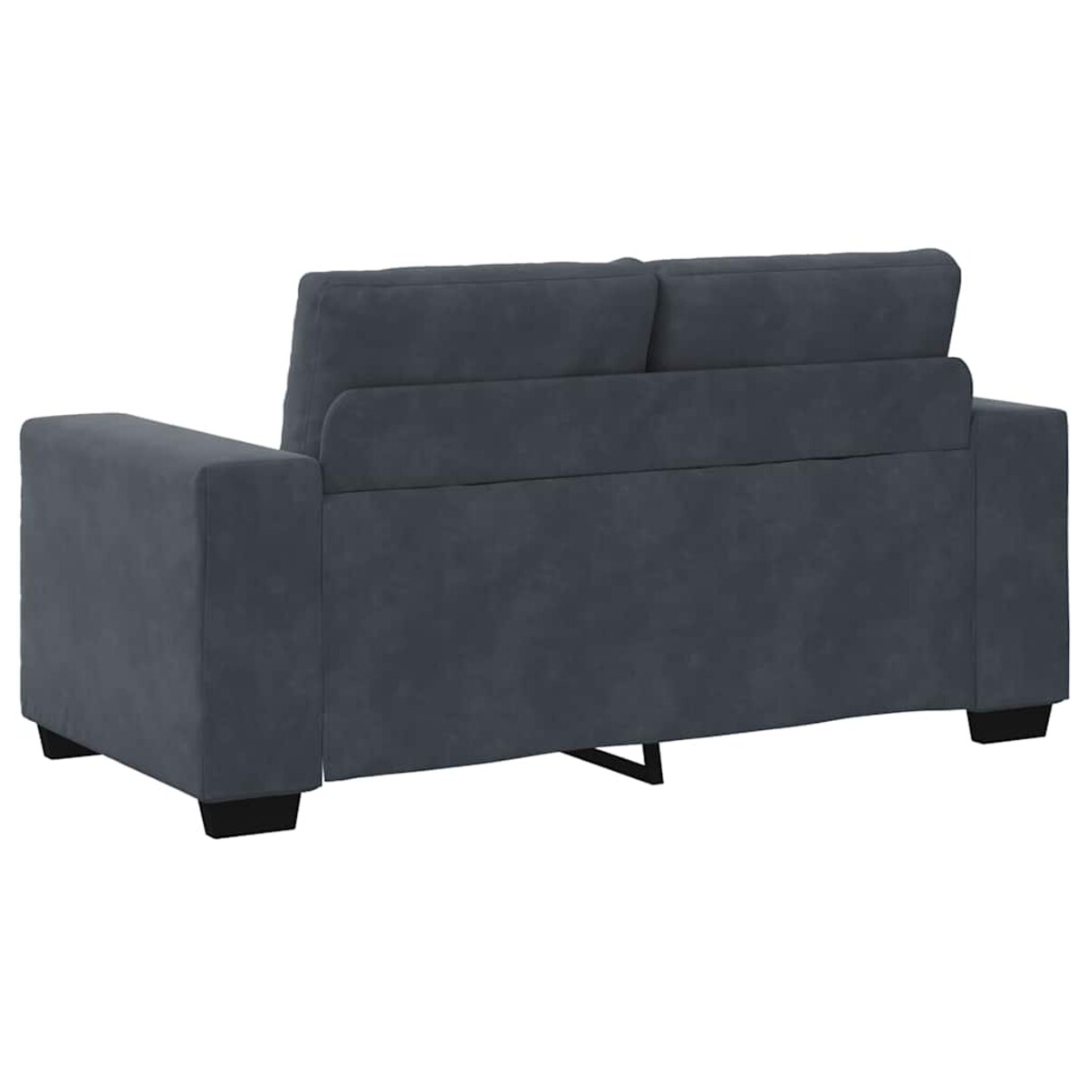 vidaXL Sofa dwuosobowa Ciemnoszara 120 cm Aksamit