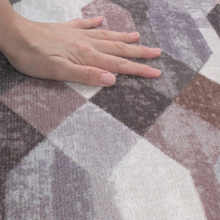 Chodnik Antypoślizgowy Vita 80x200 cm Geometryczny Wielokolorowy